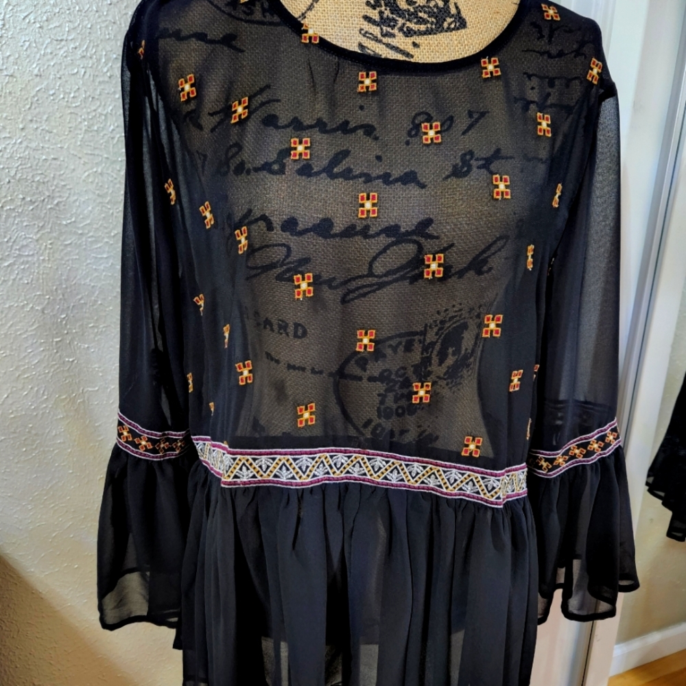 Sexy sheer blouse